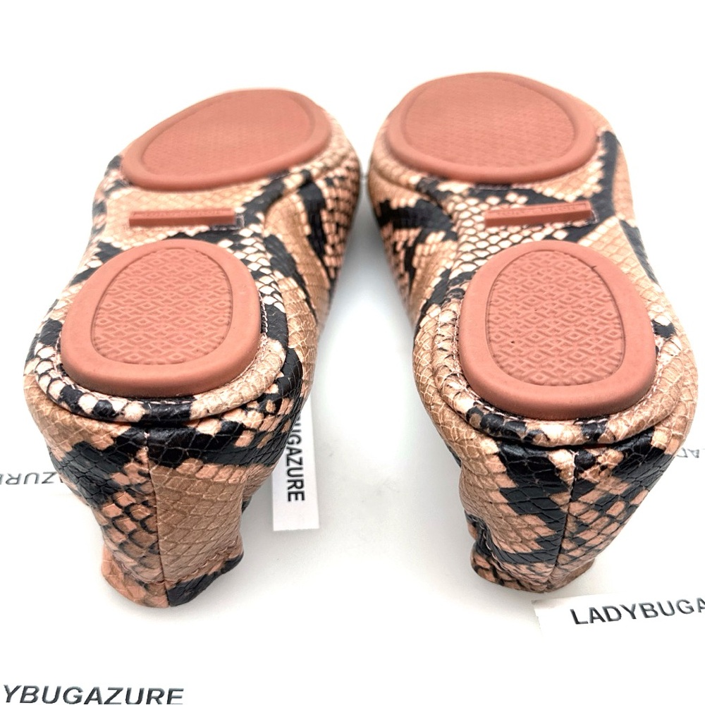 NWOB Tory Burch Minnie Travel Ballet Flat Embossed Leather Size:7.5 w/dust bag - Picture 9 of 9